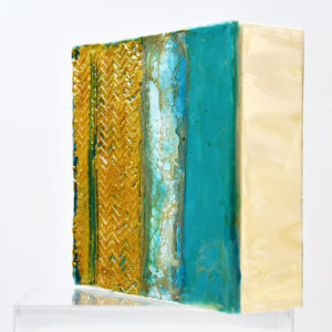 Rainbow - Golden  Beach - Encaustic