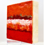 Rainbow - Volcano - Encaustic